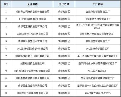 成都高新区12家企业入选四川省先进级智能工厂，网络技术服务成关键支撑